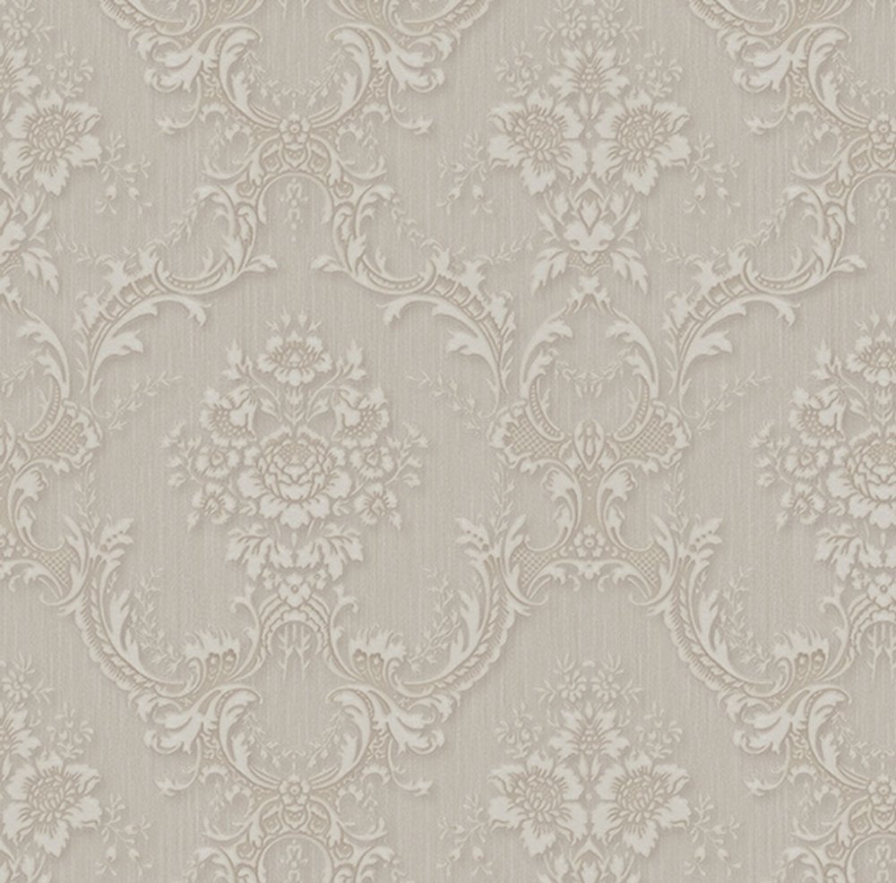 Béžová vliesová zámocká tapeta, Z66839, Satin Flowers, Zambaiti Parati
