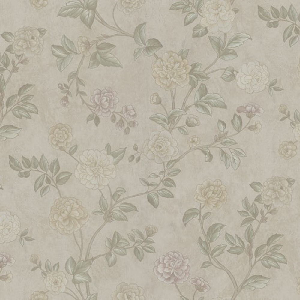 Béžová vliesová kvetinová tapeta, Z66801, Satin Flowers, Zambaiti Parati