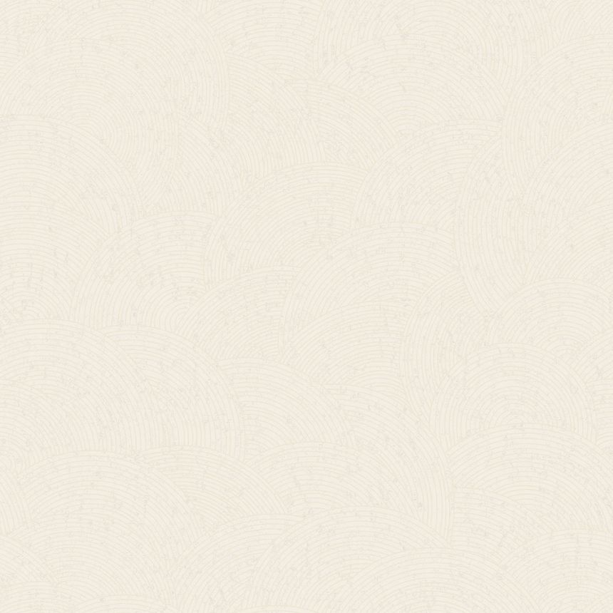 Luxusní bílo-krémová vliesová tapeta s obloučky WL220661, Wll-for 2, Vavex